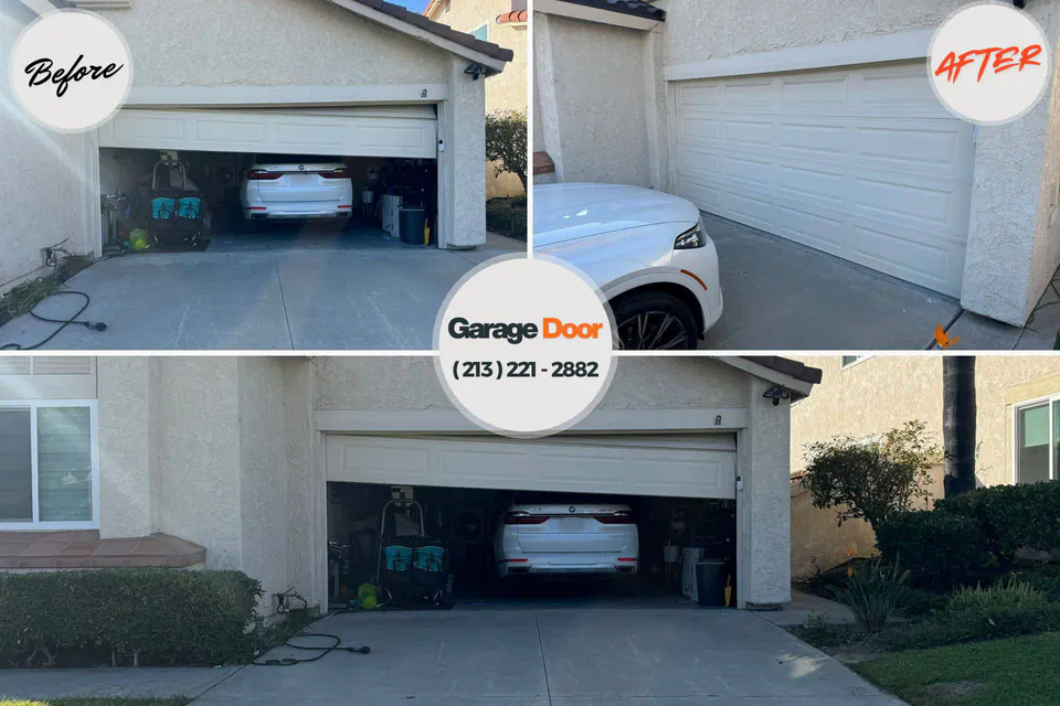 Before and after: garage door repair Kalamazoo, MI